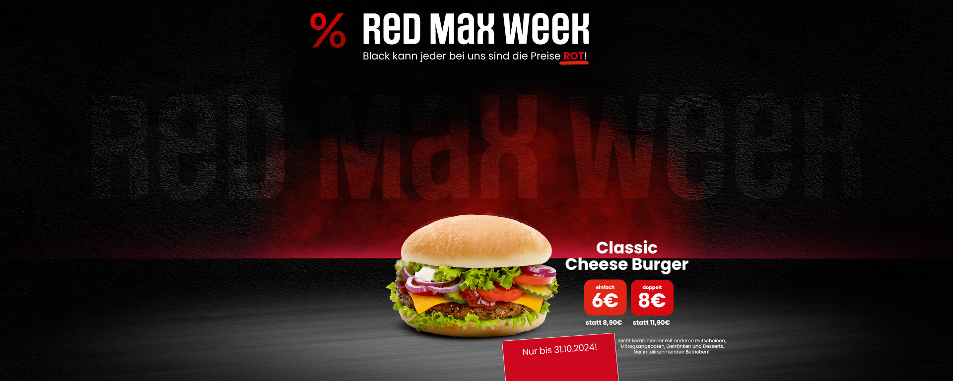 Red Max Classic Cheese Burger